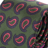Green & Pink Paisley IMS Tie 7.5cm
